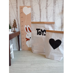 Srdíčko - pytel na hračky (střední), Toys, Zajíček