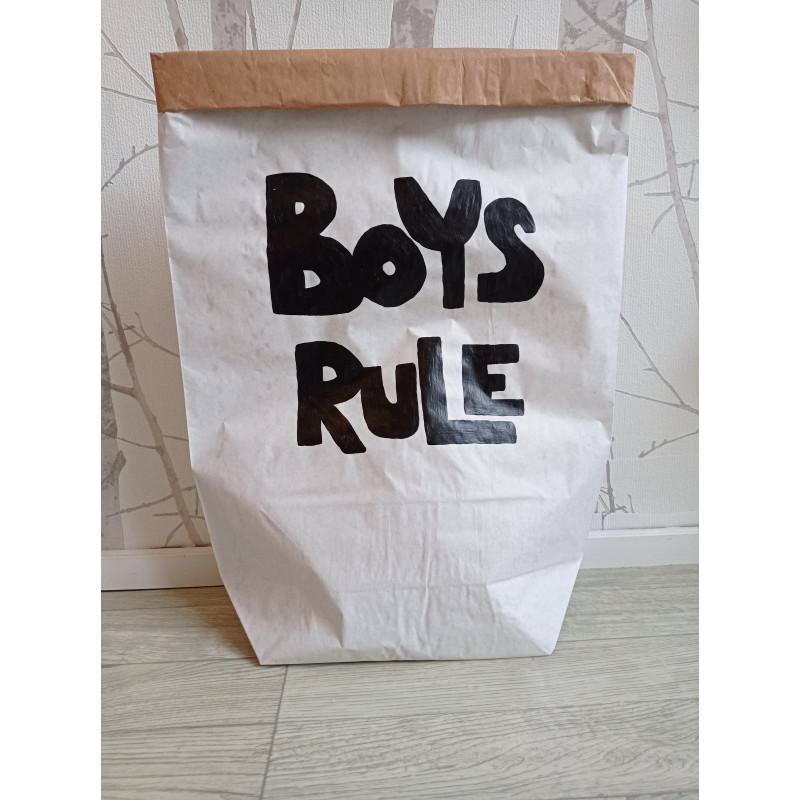 Boys rule - pytel na hračky (střední)